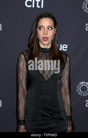 Los Angeles, CA, USA. Mar 21, 2019. LOS ANGELES - jan 21 : Aubrey Plaza au PaleyFest - ''Parcs et Loisirs'' 10e anniversaire au Kodak Theater Le 21 mars 2019 à Los Angeles, CA : Crédit Kay Blake/ZUMA/Alamy Fil Live News Banque D'Images