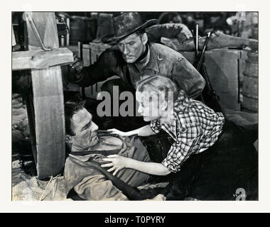 1940 Western américain réalisé par Michael Curtiz avec Errol Flynn, Miriam Hopkins, Randolph Scott, et un mustachioed Humphrey Bogart dans le rôle de l'outlaw John Murrell. Basé sur un scénario de Robert Buckner, le film est d'une Union européenne qui s'échappe d'un agent de la prison des confédérés et est envoyé à Virginia City d'où son ancien commandant de la prison a l'intention d'envoyer cinq millions de dollars en or de Virginia pour sauver la Confédération. Le film a été créée en son nom, Virginia City, Nevada. Le film a été tourné en noir et blanc (sepiatone). Hollywood : Crédit Photo Arch Banque D'Images