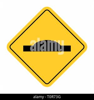 Bump traffic sign Illustration de Vecteur