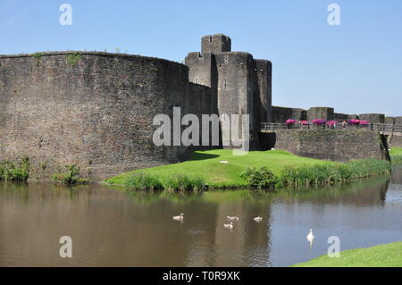 Château de Caerphilly Banque D'Images