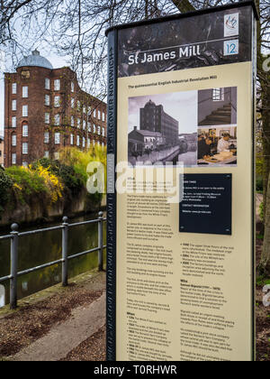 St James Mill building à Norwich - Révolution Industrielle des usines de textile, bâtiment, construit entre 1836 et 1839. Maintenant un complexe de bureaux privés. Banque D'Images