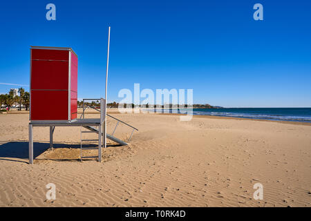 Platja Prat d'en Fores beach à Cambrils Tarragone à Costa Dorada de Catalogne Banque D'Images