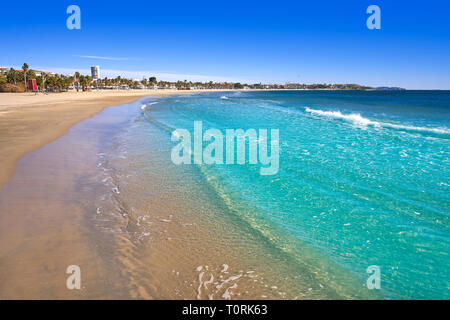 Platja Prat d'en Fores beach à Cambrils Tarragone à Costa Dorada de Catalogne Banque D'Images