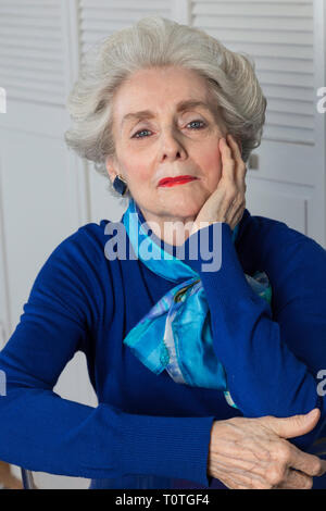 Smiling Mature Woman, USA Banque D'Images
