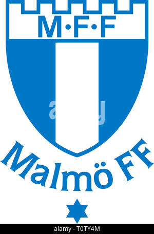 Logo de l'équipe de football suédois Malmoe FF - Suède. Banque D'Images