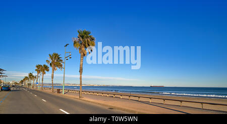 Platja de La Pineda beach en Vila-Seca de Tarragone en Catalogne Banque D'Images