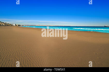 Platja de La Pineda beach en Vila-Seca de Tarragone en Catalogne Banque D'Images