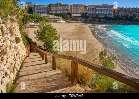 Platja Salou Capellans beach à Tarragone de Catalogne Banque D'Images