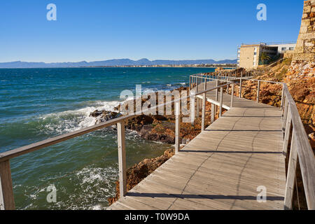 Platja Salou Capellans beach à Tarragone de Catalogne Banque D'Images