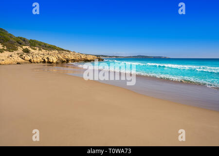 Tarragona Playa Los Capellanes en Costa Dorada de Catalogne Capellans Banque D'Images