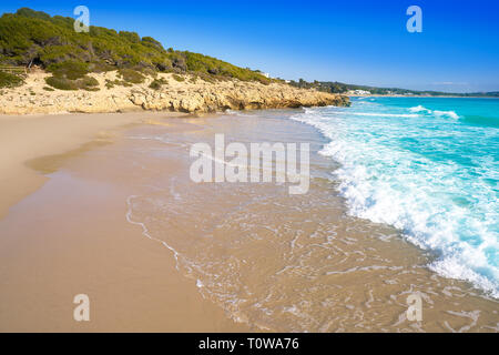 Tarragona Playa Los Capellanes en Costa Dorada de Catalogne Capellans Banque D'Images