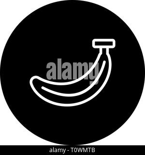 L'icône de Banana Illustration Banque D'Images