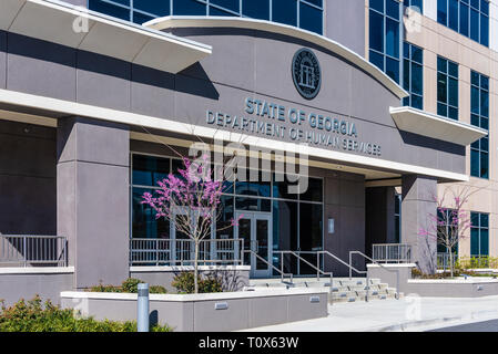 Etat de Géorgie Ministère des Services Building à Lawrenceville, Géorgie. (USA) Banque D'Images