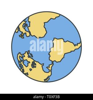 L'icône Globe Illustration Banque D'Images