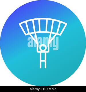 L'icône Illustration Parachutiste Banque D'Images