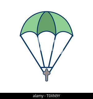 L'icône Illustration Parachutiste Banque D'Images