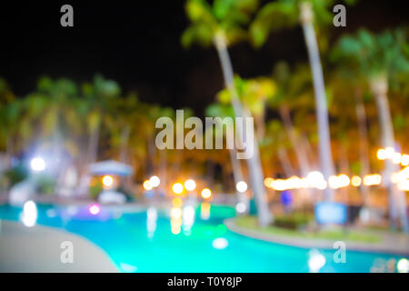 Pas de flou artistique hôtel tropical resort piscine blur Banque D'Images
