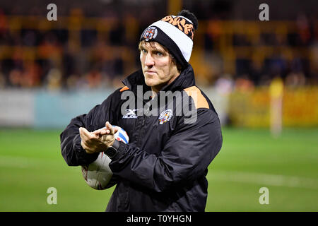 Wheldon Road, Castleford, UK. Mar 22, 2019. Super League rugby Betfred, Castleford Tigers contre St Helens ; Ryan Sheridan, l'entraîneur adjoint pour Castleford Tigers : Action Crédit Plus Sport/Alamy Live News Banque D'Images