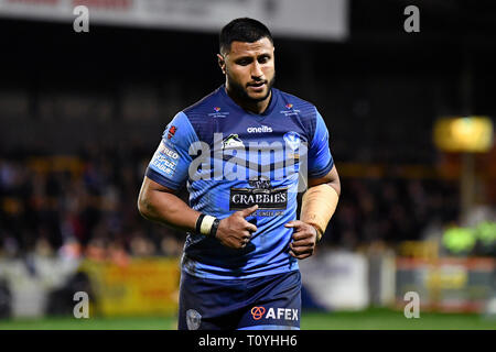 Wheldon Road, Castleford, UK. Mar 22, 2019. Super League rugby Betfred, Castleford Tigers contre St Helens ; Dominique Peyroux de St Helens : Action Crédit Plus Sport/Alamy Live News Banque D'Images