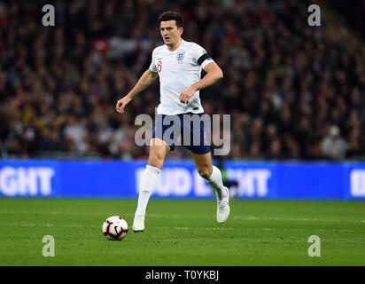 HARRY MAGUIRE, ENGLAND, ENGLAND V FRANCE, championnat d'Europe QUALIFICATIONS, 2019 Banque D'Images