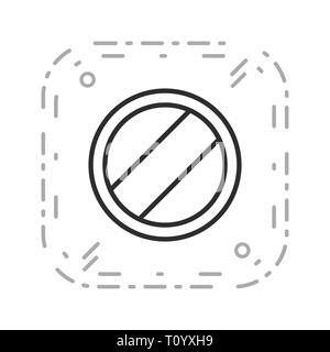 Illustration de la limite de vitesse l'icône nationale s'applique Banque D'Images