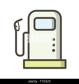 Icône de Station de carburant Illustration Banque D'Images