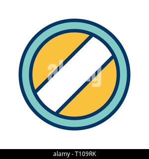 Illustration de la limite de vitesse l'icône nationale s'applique Banque D'Images