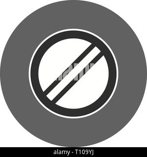 Illustration de la limite de vitesse l'icône nationale s'applique Banque D'Images