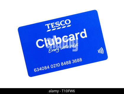 Clubcard Tesco, Royaume-Uni Banque D'Images