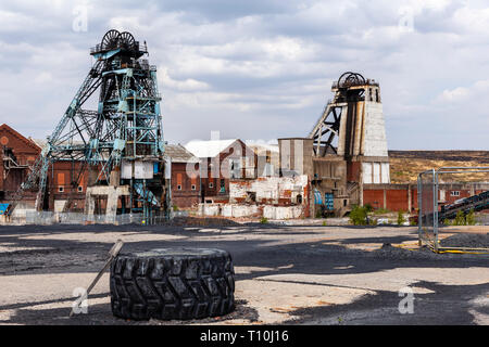 L'ancien chef de Hatfield Colliery, South Yorkshire Banque D'Images