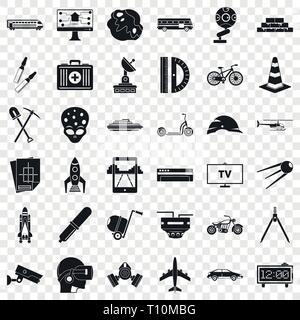 En cours de développement, le style simple icons set Illustration de Vecteur