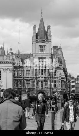Cambridge, UK - 14 mars 2019 : Gonville et Caius College qui est membre de l'Univarsity de Cambridge, Cambridge, Angleterre. Banque D'Images