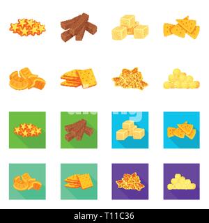 Croûtons,cookies,biscuit,plaquettes,maïs,puce,cracker, pain, pomme de terre,snack,flake,star,bol,blanc,texture,céréales,doux,biscuits,salé,jaune,boulangerie,soupe bretzel,fruits,tube,croustillant,dessert,carre,coupe,petit déjeuner,Oktoberfest,Bar,cuisine,alimentaire,croquant,boulangerie,saveur,produits,set,menu icône,,illustration,collection,isolé,design,graphisme,élément vecteur vecteurs,signer , Illustration de Vecteur