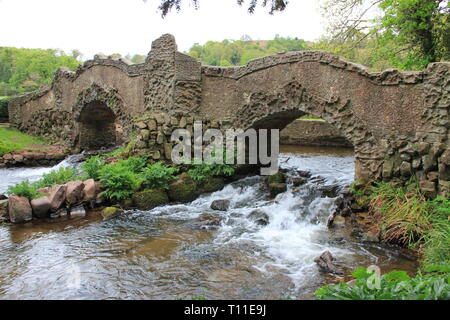 Château de Dunster. Dunster dans le Somerset. L'Angleterre Banque D'Images