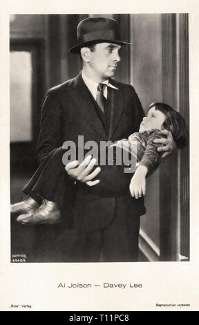 La photographie de promotion d'Al Jolson et Davey Lee dans the Singing Fool (1928) - L'ère du cinéma muet Banque D'Images