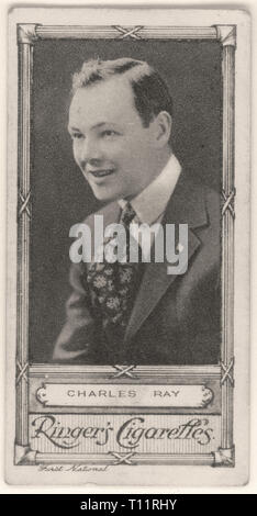 La photographie publicitaire de Charles Ray- Cinema Stars Carte Cigarette - Silent Movie era Banque D'Images