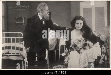 La photographie publicitaire de Francesca Bertini dans la Donna Nuda - Silent Movie era Banque D'Images