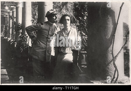 La photographie publicitaire de Francesca Bertini dans Ultimo Sogno - Silent Movie era Banque D'Images