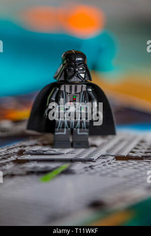 Figure darth vader lego peu Banque D'Images