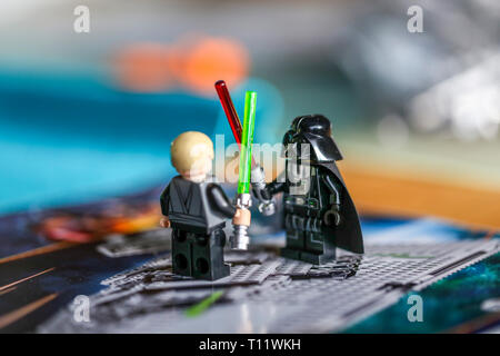 Figure darth vader lego peu Banque D'Images