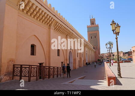 Mosquée de la Kasbah (alias Moulay El Yazid mosquée ou Mansouria mosquée), la Kasbah, Medina, Marrakech, Marrakesh-Safi région, le Maroc, l'Afrique du Nord Banque D'Images
