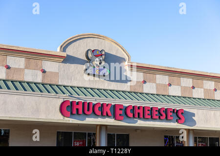 Chuck E. Cheese's, Cupertino, Californie, USA Banque D'Images