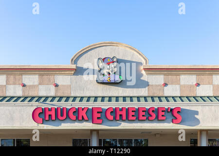 Chuck E. Cheese's, Cupertino, Californie, USA Banque D'Images