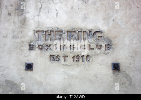 The Ring Boxing Club, ewer Street, Southwark, Londres, SE1, Angleterre, Royaume-Uni Banque D'Images