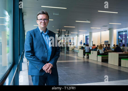 Portrait du chef de l'Université de Tilburg, Pays-Bas Banque D'Images