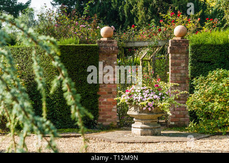 Et les jardins historiques Stapehill 4444444444444, il n'est plus ouvert au public. Banque D'Images