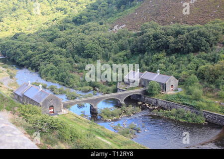 Elan Valley et barrage. Pays de Galles Banque D'Images