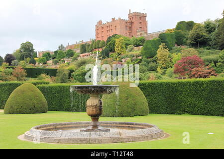 Château de Powis, le Pays de Galles. United Kingdom Banque D'Images