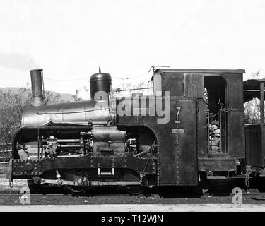 Sur la locomotive Aylwin Snowdon Mountain Railway Banque D'Images