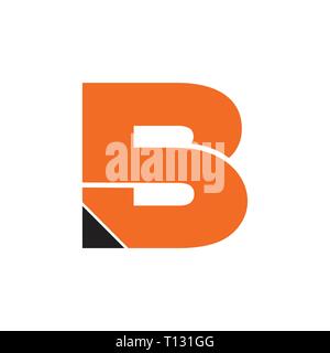Lettre sb crayon contour simple logo design Illustration de Vecteur